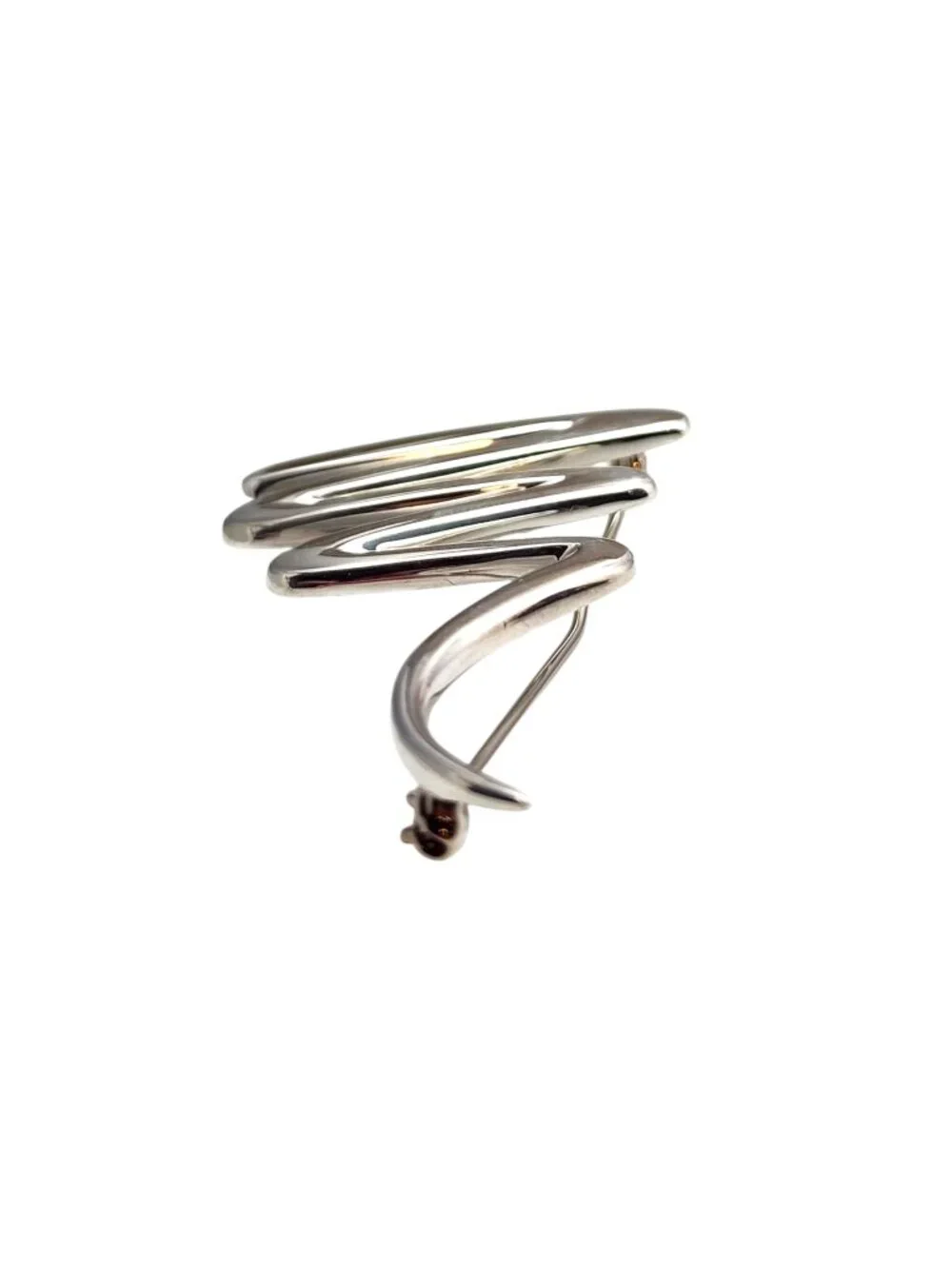 Tiffany & Co Paloma Picasso Scribble Sterling Silver Zig Zag Pin #25348